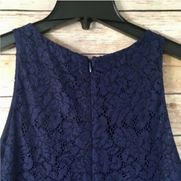 JOIE | Adisa Lace Sleeveless Mini Dress in Navy NWT Size 10 - Picture 4 of 7